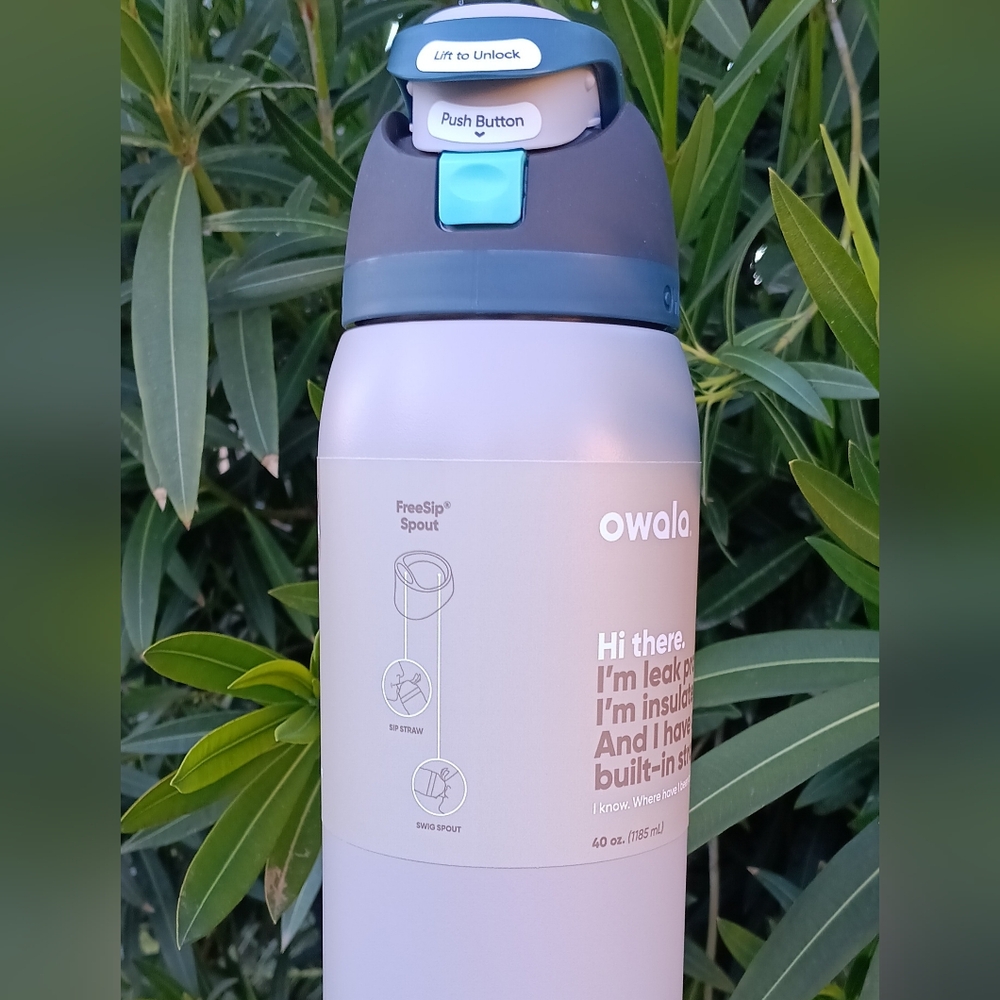 Owala Neon Moon Water Bottle, 40 - NWT
